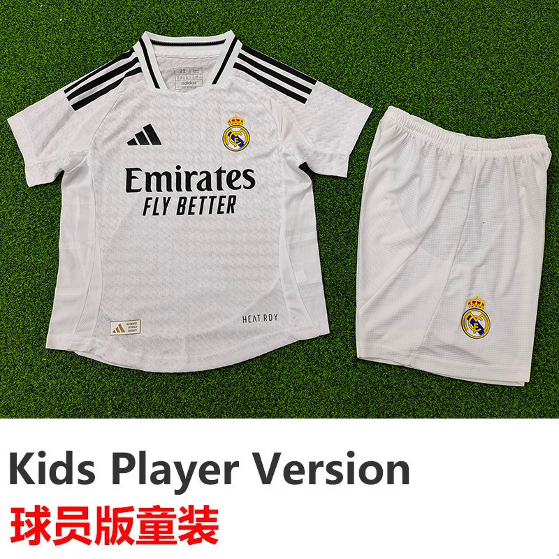 24-25 RMA Home Kids Player Version Soccer Jersey (球员童装)