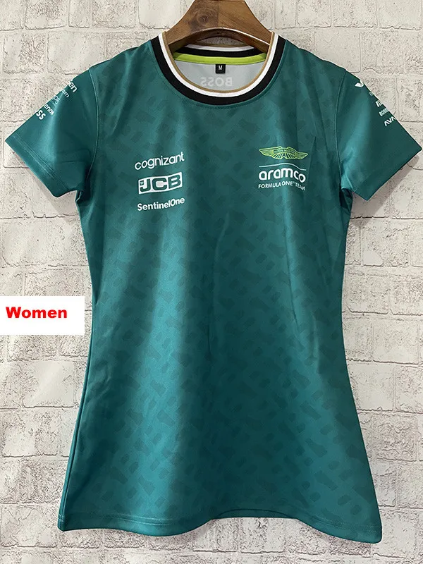 2024 F1 Aston Martin Women Green Racing Suit (女)圆领