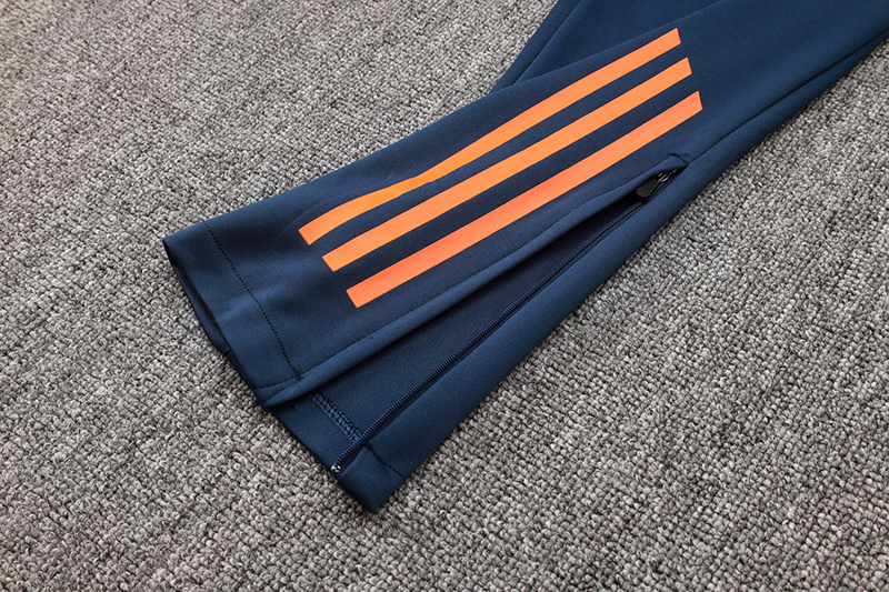 24-25 Man Utd Royal blue Kids Half Pull Tracksuit (童装)(半拉链)