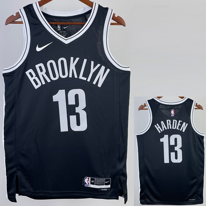 22-23 Nets HARDEN #13 Black Top Quality Hot Pre...