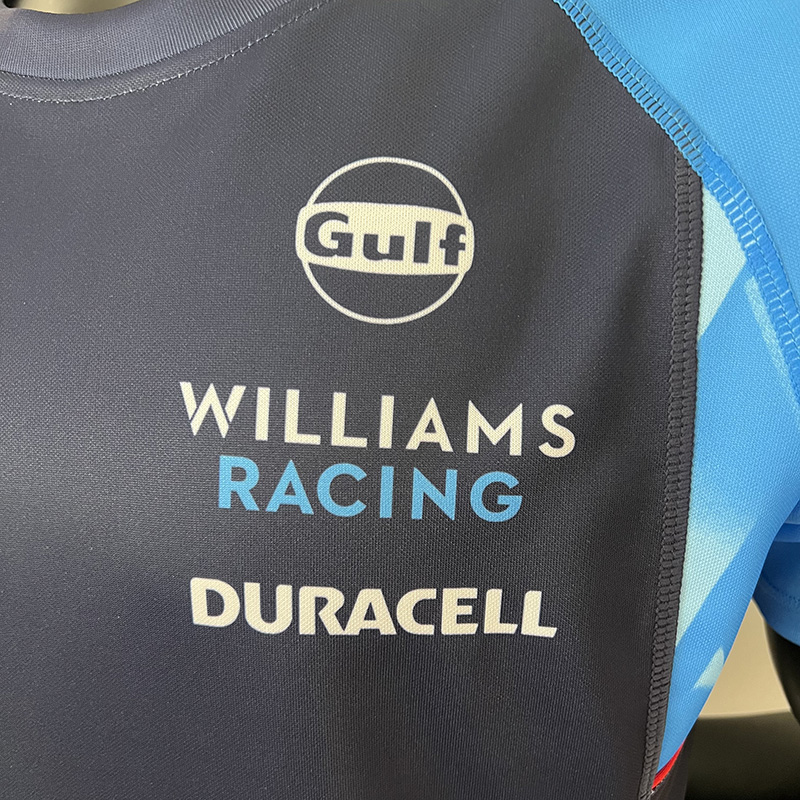 2023 F1 Formula One Mercedes Blue Racing Suit(圆领)