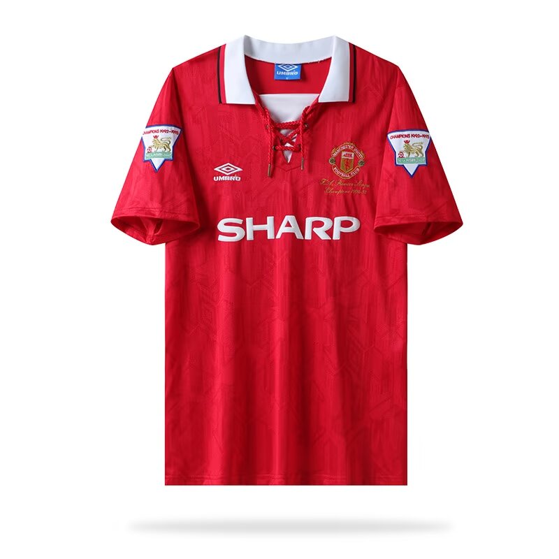 1992/1993  Man Utd  Champion Edition Home Fans 1:1 Quality Retro Soccer Jersey