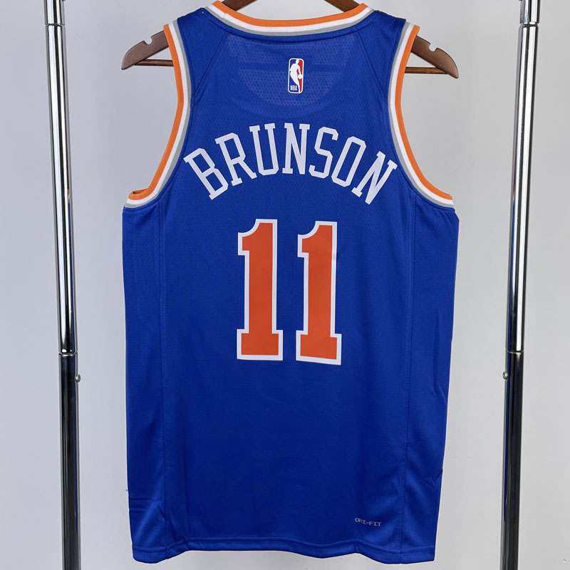22-23 KNICKS BRUNSION #11 Blue Top Quality Hot ...