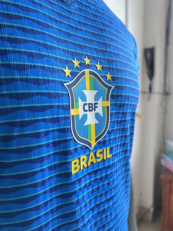 2024 Brazil Away Player Version Soccer Jersey