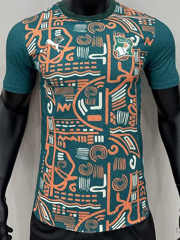 24-25 Ivory Coast Blue Green Special Edition Player Version Training shirts