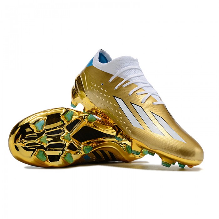X Speedportal .1 2022 World Cup Boots FG Soccer Shoes-Gold/White-3301291