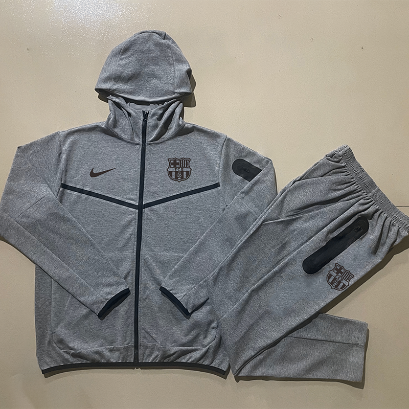 24-25 BAR Grey Hoodie Jacket Tracksuit #F578(黑标)