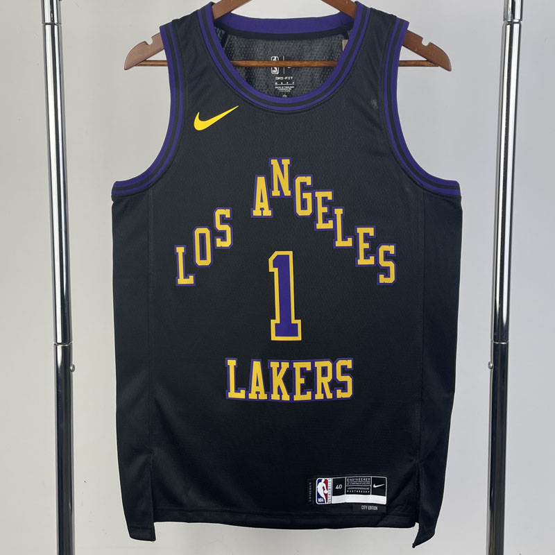 23-24 LAKERS RUSSELL #1 Black City Edition Top ...