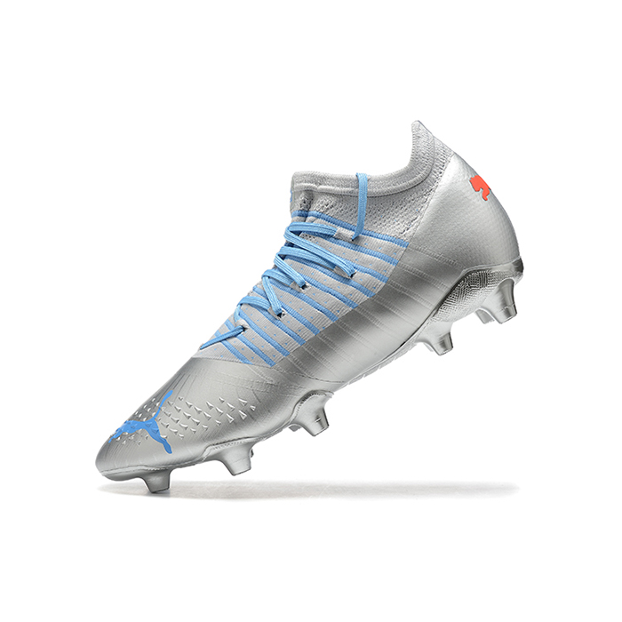 Neymar Future Z 1.3 Teazer FG Soccer Shoes-Silver/Blue-5369189