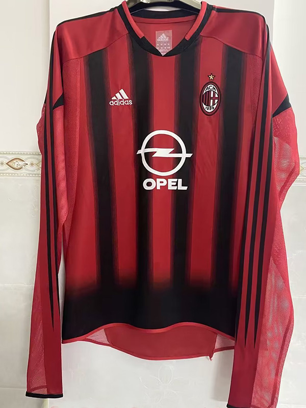 2004-2005 ACM Home Long Sleeve Retro Soccer Jer...