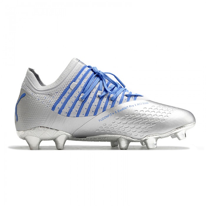 Neymar Future Z 1.3 Teazer FG Soccer Shoes-Silver/Blue-6428359