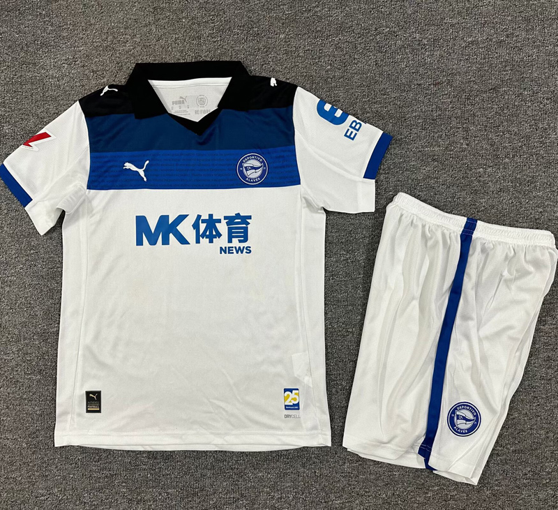 25-26 Alaves Away Kids Soccer Jersey