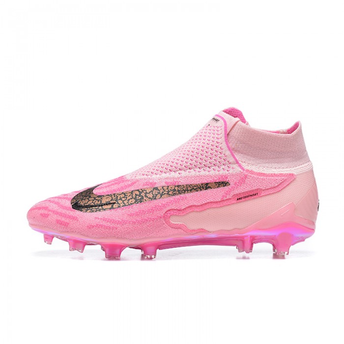 Phantom GX Elite FG High Soccer Shoes-Pink/Black-1055455