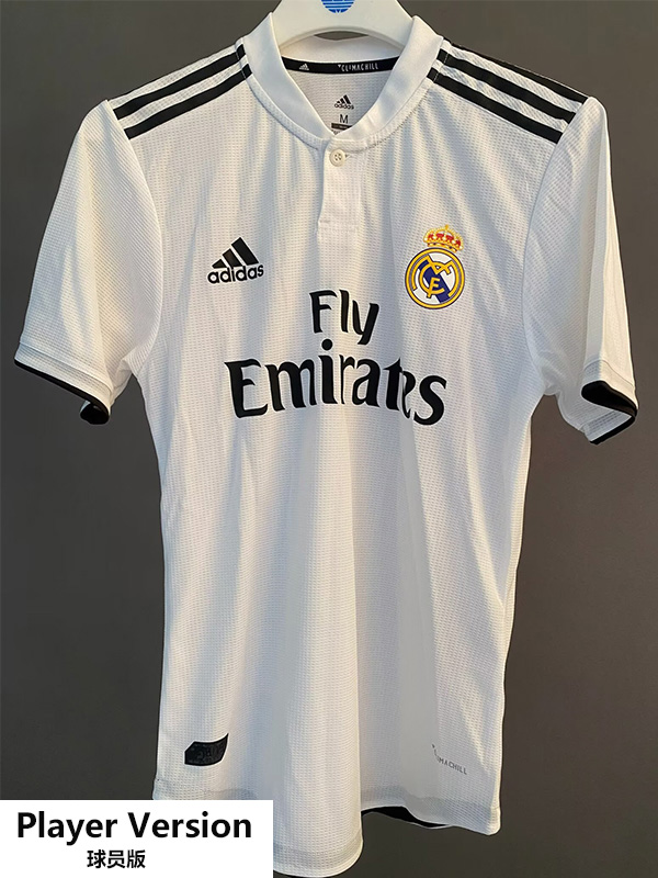 2018-2019 RMA Home Player Version 球员 Retro Soccer Jersey