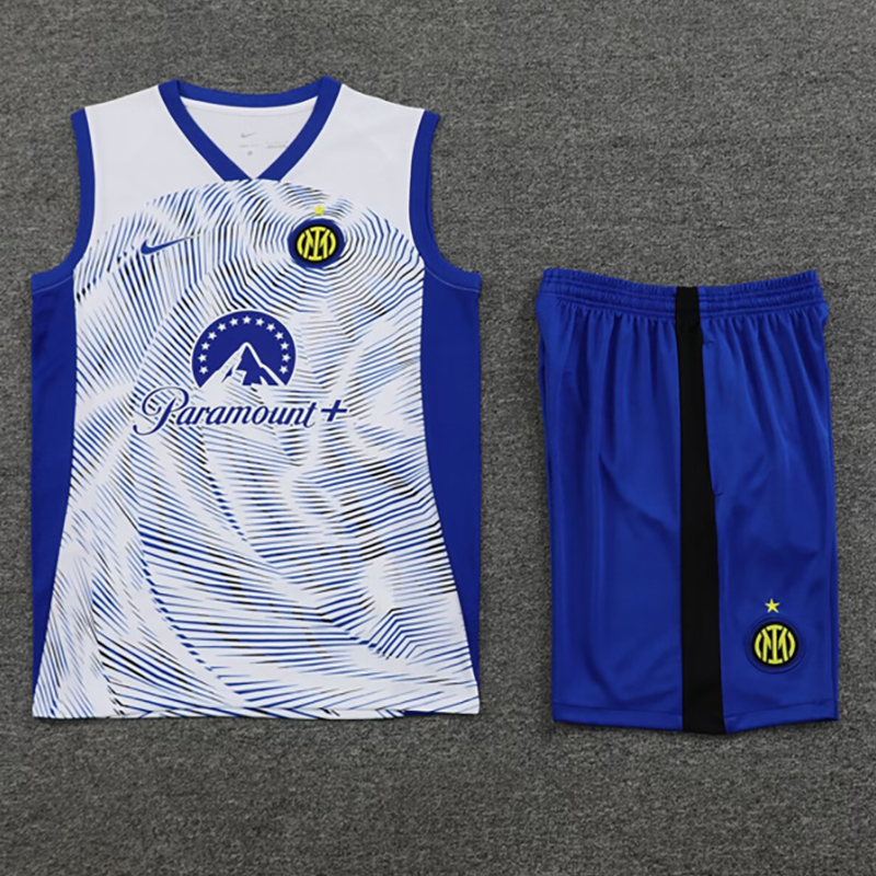 24-25 INT White Tank top and shorts suit (条纹)