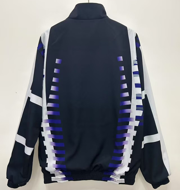 24-25 RMA Light blue & Black Retro Double Sided Windbreaker (双面风衣)
