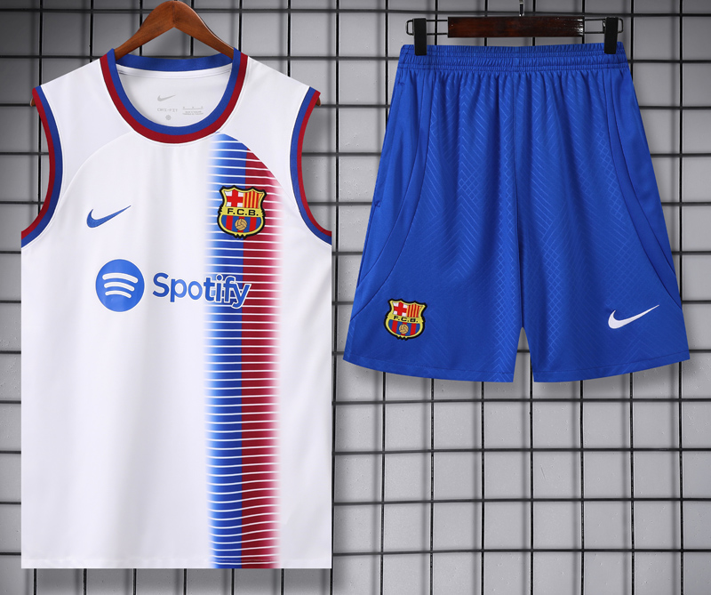 24-25 BAR White Tank top and shorts suit