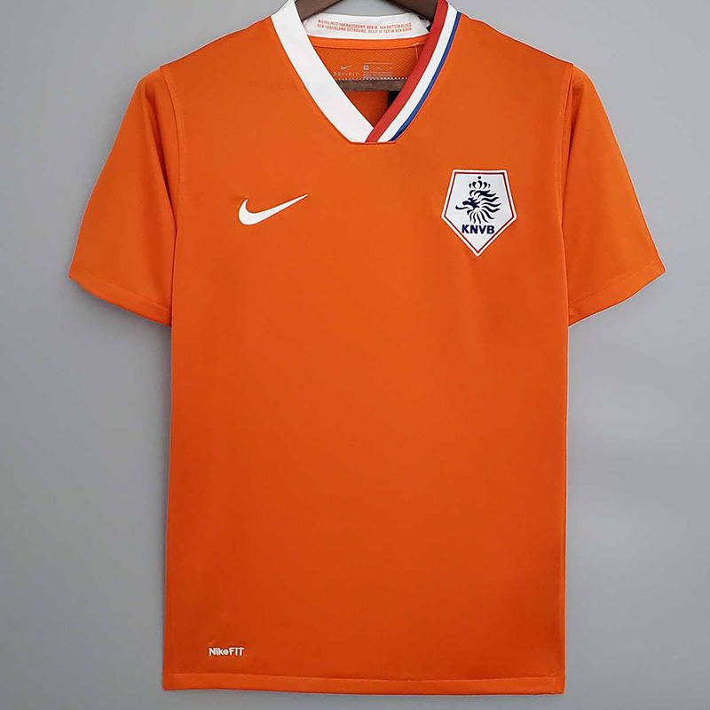 2008 Netherlands Home Retro Soccer Jersey