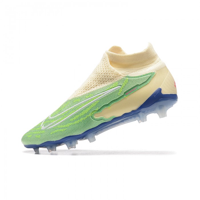 Phantom GX Elite DF Link FG High Soccer Shoes-Khkai/Green-8373281