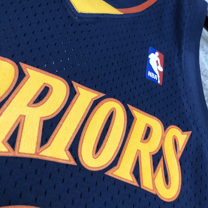 2010 WARRIORS CURRY #30 Navy blue Retro Top Qua...