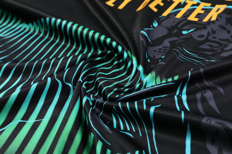 24-25 RMA Black green Tank top and shorts suit *豹黑绿