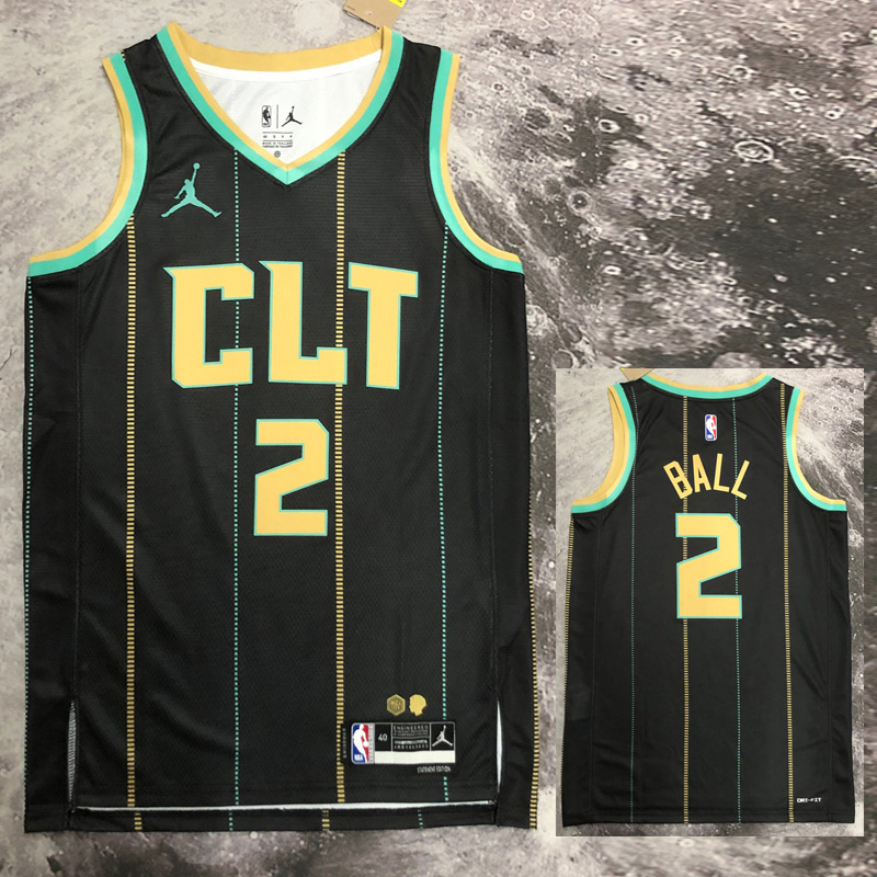 22-23 HORNETS BALL #2 Black City Edition Top Qu...