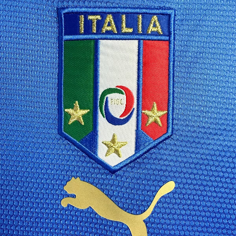 2006 Italy Home Long Sleeve Retro Soccer Jersey (长袖)