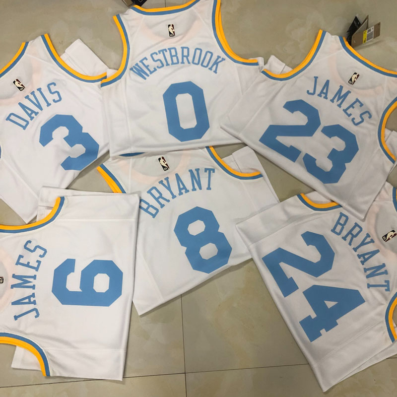 22-23 LAKERS WESTBROOK #0 White Top Quality Hot...