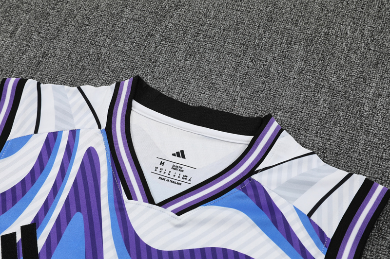 25-26 RMA White blue Tank top and shorts suit