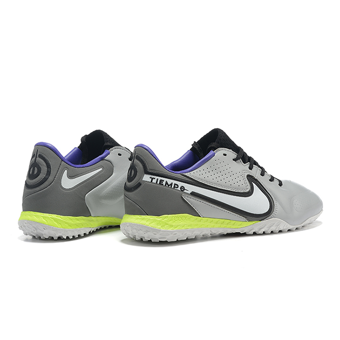 Tiempo Legend 9 TF MD Soccer Shoes-Gray/Black-6571127