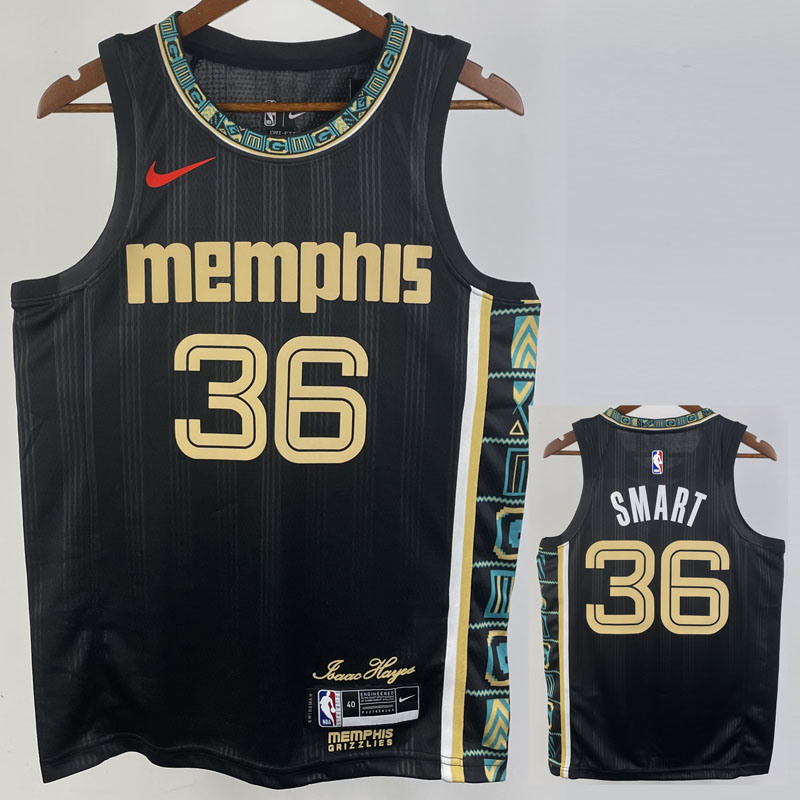 22-23 Grizzlies SMART #36 Black City Edition To...