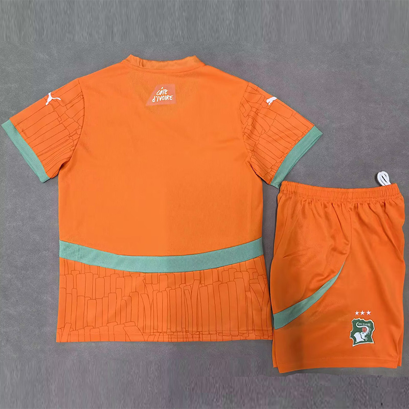 24-25 Ivory Coast Home Kids Soccer Jersey
