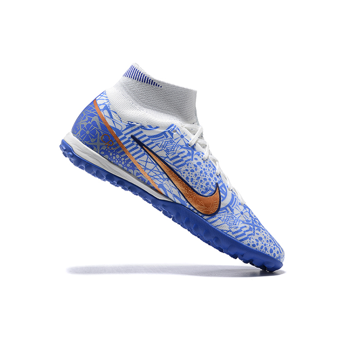 Superfly 8 Academy TF High Soccer Shoes-White/Blue-7464904