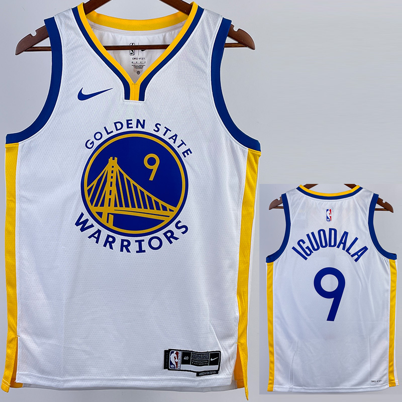 22-23 WARRIORS IGUODALA #9 White Top Quality Ho...