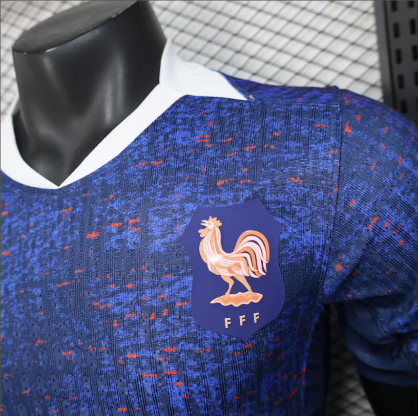25-26 France W Royal Blue Player Version Soccer Jersey