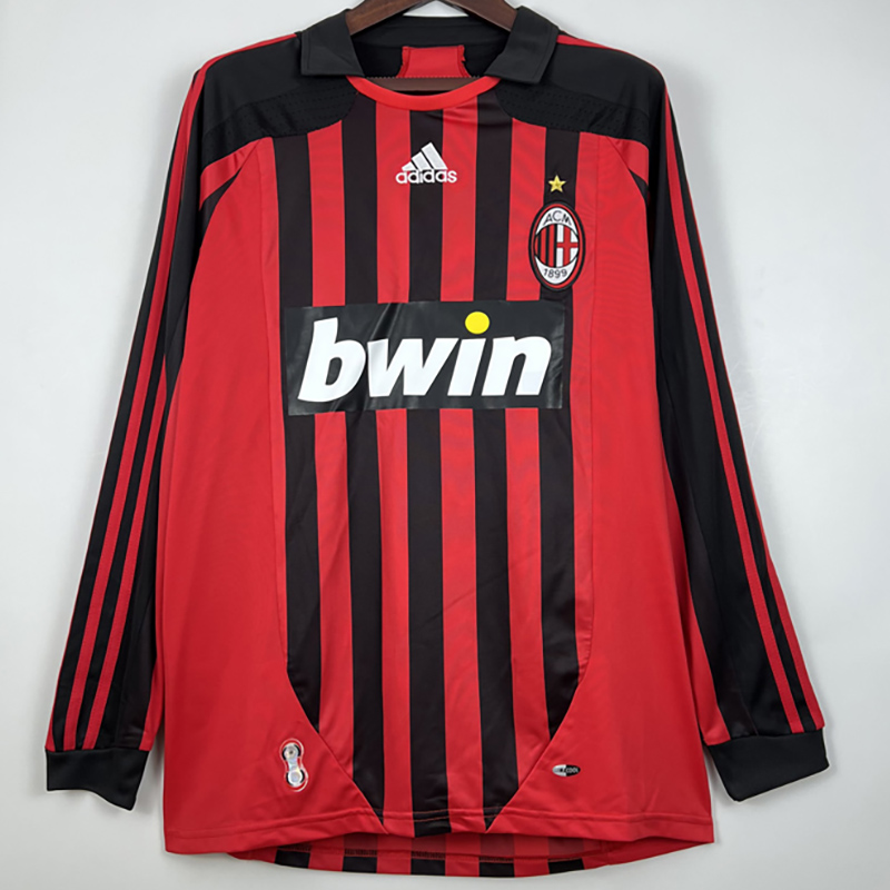 2007-2008 ACM Home Long Sleeve Retro Soccer Jer...