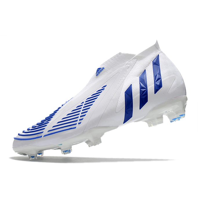 Predator Edge Geometric+ FG Soccer Shoes-White/Blue-1824187