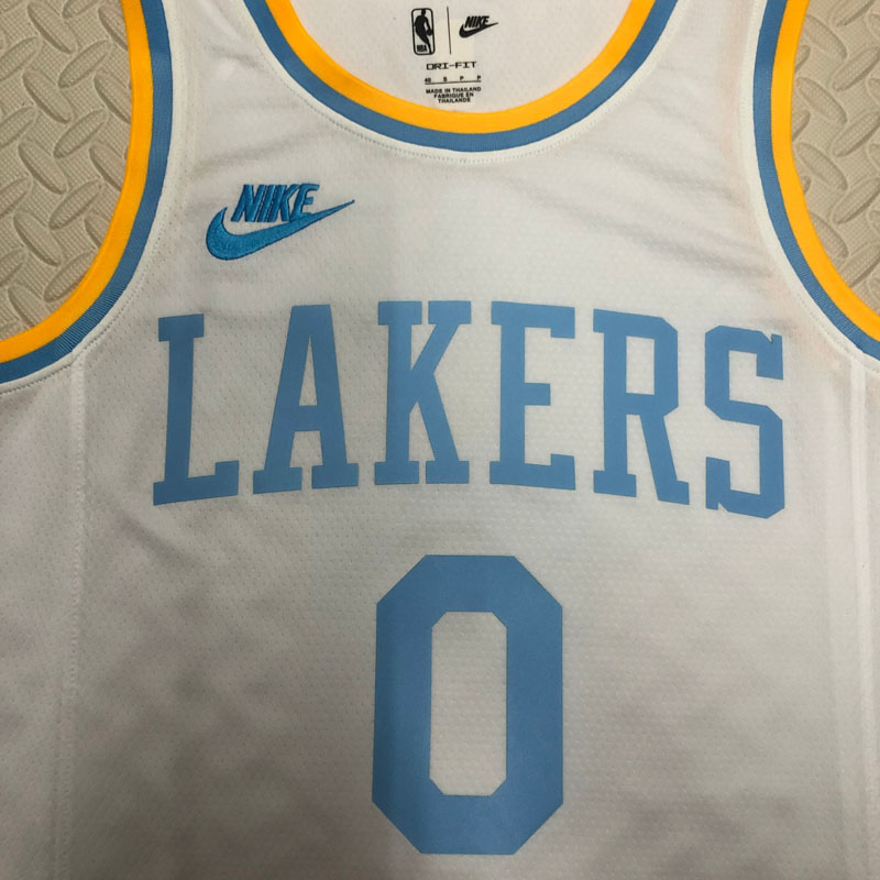 22-23 LAKERS WESTBROOK #0 White Top Quality Hot...