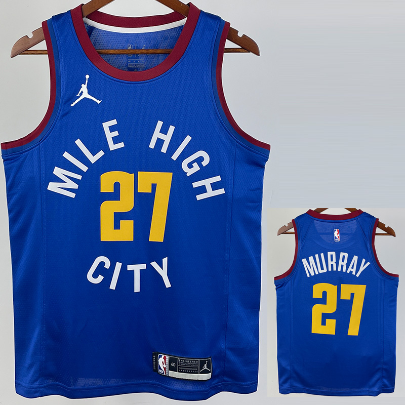 20-21 Nuggets MURRAY #27 Blue Top Quality Hot P...