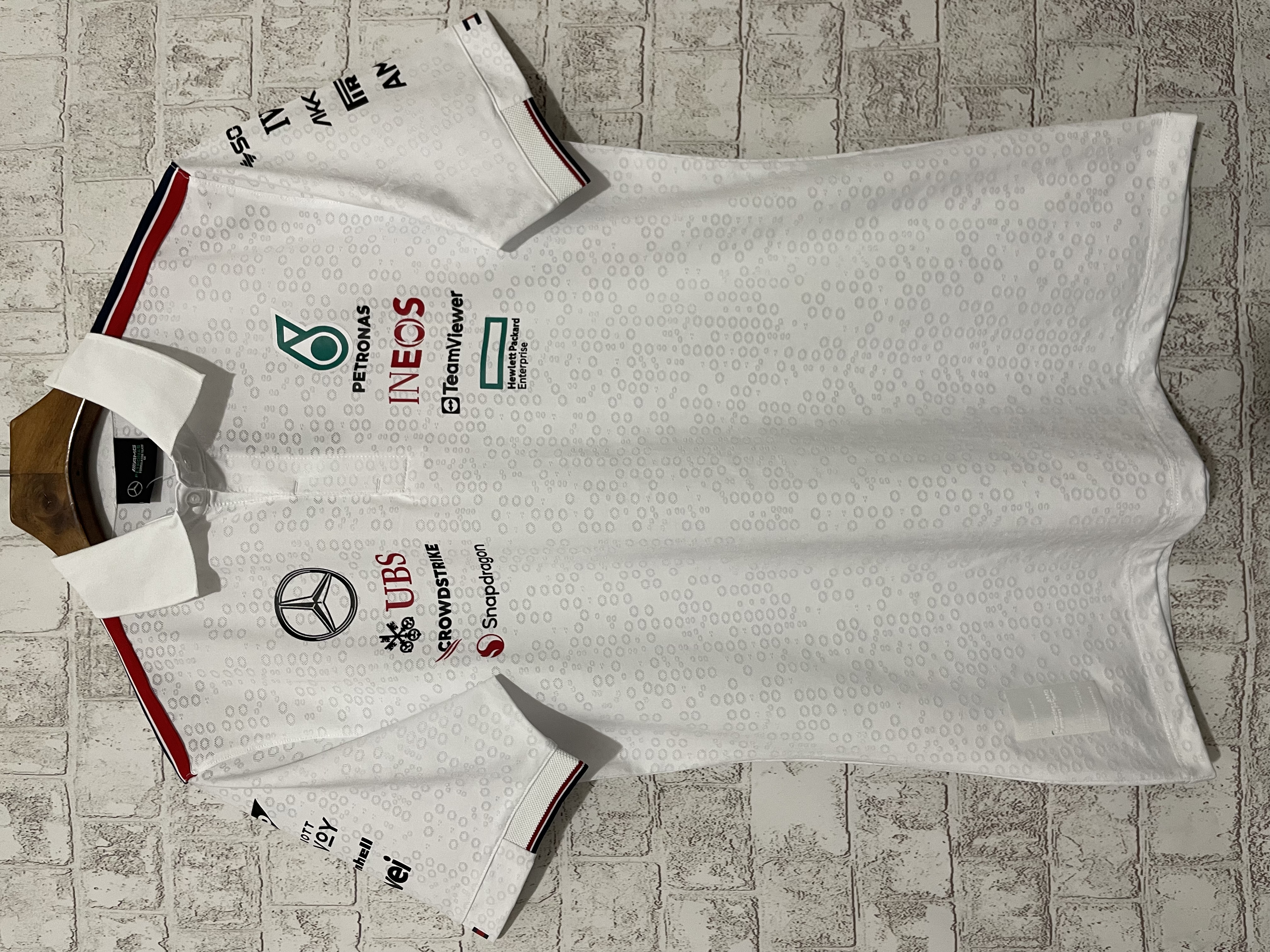 2024 F1 Mercedes white Racing Suit