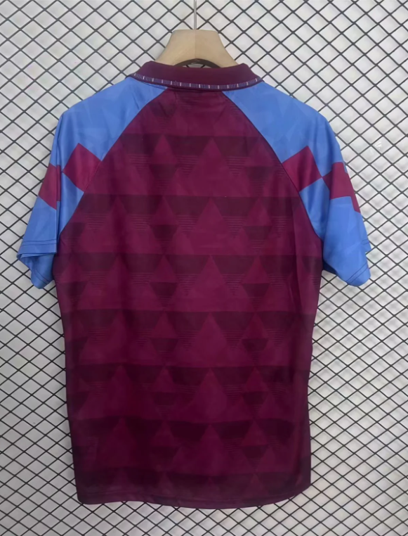 1990 Aston Villa Home Retro Soccer Jersey