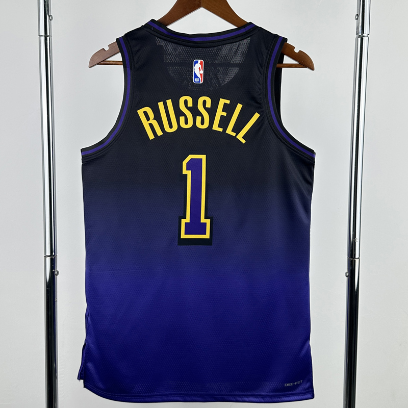 24-25 LAKERS RUSSELL #1 Royal blue City Edition Top Quality Hot Pressing NBA Jersey