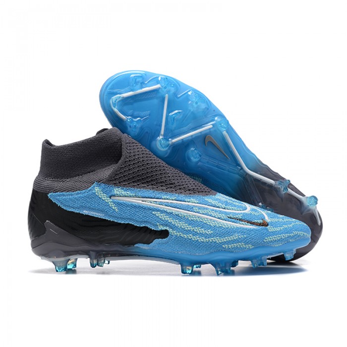 Phantom GX Elite FG High Soccer Shoes-Blue/Black-1768245