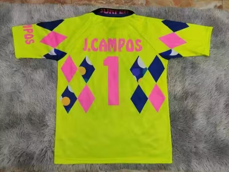 1992-1993客 Mexico J.Campos #1 GoalKeeper Retro Soccer Jersey