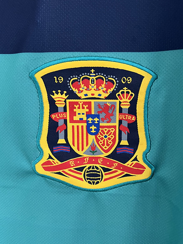 2010 Spain Lake Blue GoalKeeper Retro Soccer Je...