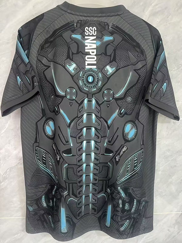 25-26 Napoli Black Grey Training Shirts