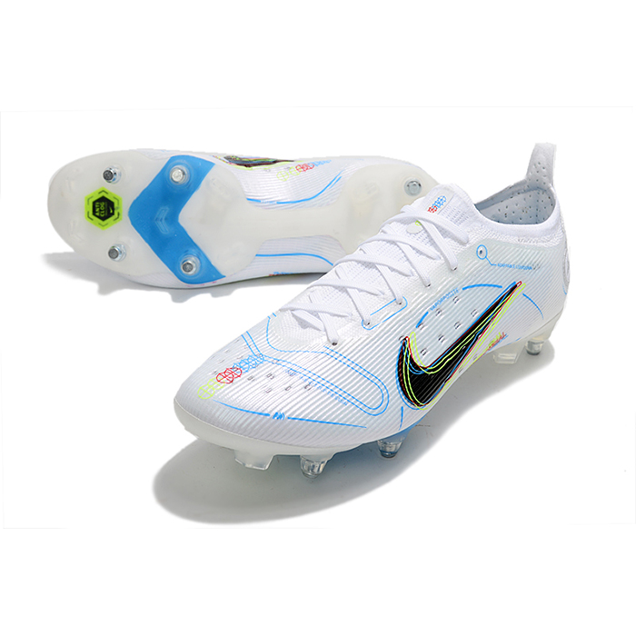 Mercurial Vapor XIV Elite SG Soccer Shoes-White/Blue-9713885