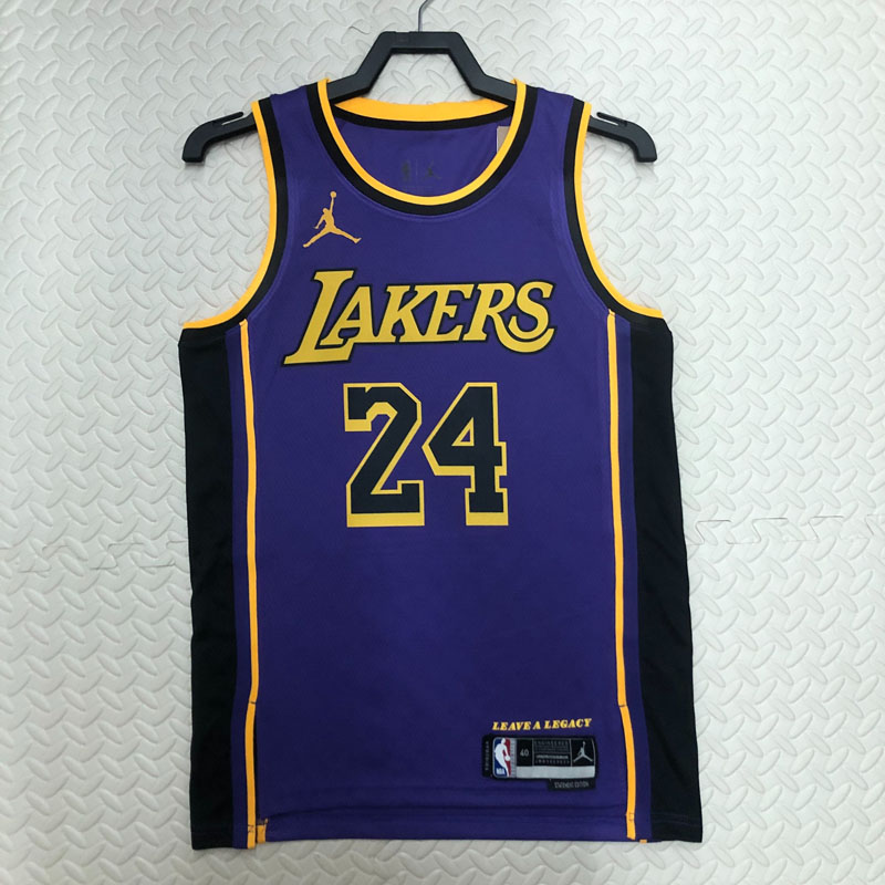 22-23 LAKERS BRYANT #24 Purple Top Quality Hot ...