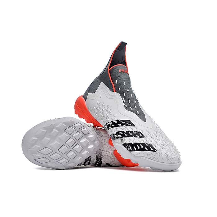 PREDATOR FREAK .1 TF High Soccer Shoes-Gray/Black-4510104