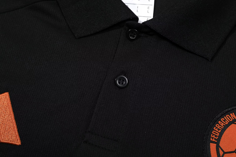 25-26 Colombia Black Polo Tracksuit